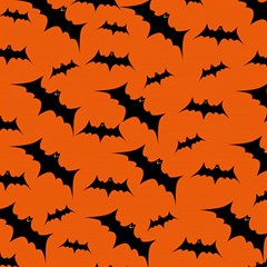 Halloween-card-with-bats-flying-pattern Play Mat (Square)