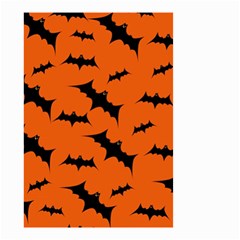 Halloween-card-with-bats-flying-pattern Small Garden Flag (Two Sides)