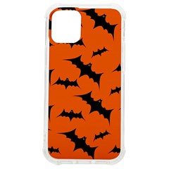 Halloween-card-with-bats-flying-pattern iPhone 12 mini TPU UV Print Case	