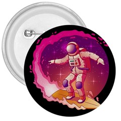 Astronaut-spacesuit-standing-surfboard-surfing-milky-way-stars 3  Buttons by Salman4z