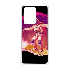 Astronaut-spacesuit-standing-surfboard-surfing-milky-way-stars Samsung Galaxy S20 Ultra 6 9 Inch Tpu Uv Case by Salman4z