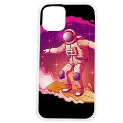 Astronaut-spacesuit-standing-surfboard-surfing-milky-way-stars Iphone 12 Pro Max Tpu Uv Print Case by Salman4z