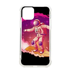 Astronaut-spacesuit-standing-surfboard-surfing-milky-way-stars Iphone 11 Pro 5 8 Inch Tpu Uv Print Case by Salman4z