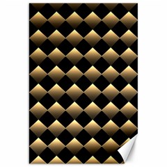 Golden Chess Board Background Canvas 20  X 30  by pakminggu