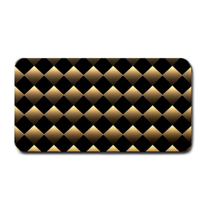 Golden Chess Board Background Medium Bar Mat