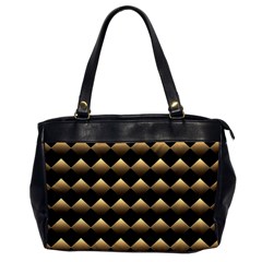 Golden Chess Board Background Oversize Office Handbag