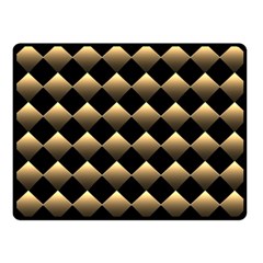 Golden Chess Board Background Fleece Blanket (small) by pakminggu