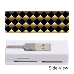 Golden Chess Board Background Memory Card Reader (stick)