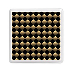 Golden Chess Board Background Memory Card Reader (square)