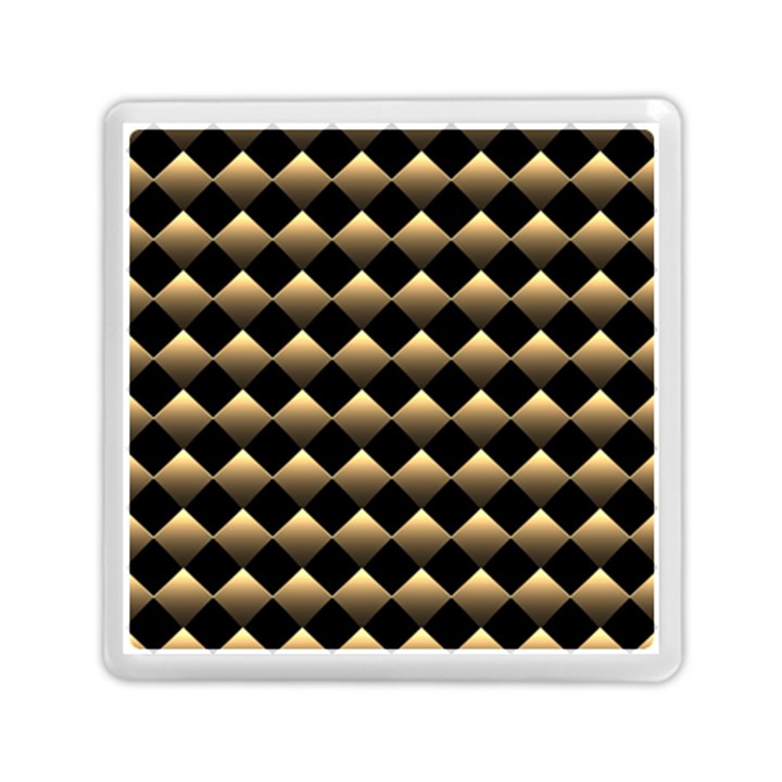 Golden Chess Board Background Memory Card Reader (Square)