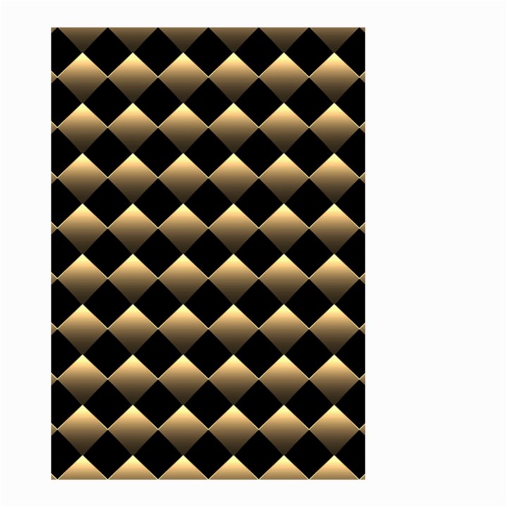 Golden Chess Board Background Small Garden Flag (Two Sides)