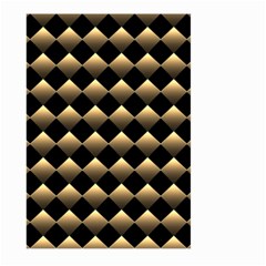 Golden Chess Board Background Large Garden Flag (two Sides)