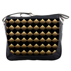 Golden Chess Board Background Messenger Bag by pakminggu