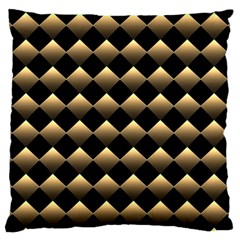 Golden Chess Board Background Large Cushion Case (one Side)