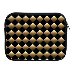 Golden Chess Board Background Apple Ipad 2/3/4 Zipper Cases