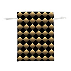 Golden Chess Board Background Lightweight Drawstring Pouch (s)