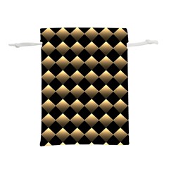 Golden Chess Board Background Lightweight Drawstring Pouch (l) by pakminggu