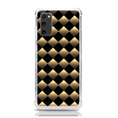 Golden Chess Board Background Samsung Galaxy S20 6 2 Inch Tpu Uv Case