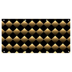 Golden Chess Board Background Banner And Sign 8  X 4 