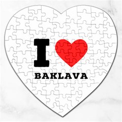 I Love Baklava Jigsaw Puzzle (heart) by ilovewhateva