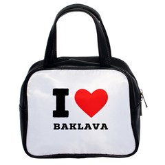 I Love Baklava Classic Handbag (two Sides) by ilovewhateva