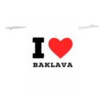 I love baklava Lightweight Drawstring Pouch (M) Back