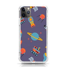 Space-seamless-pattern Iphone 11 Pro Max 6 5 Inch Tpu Uv Print Case by Salman4z