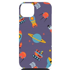 Space-seamless-pattern Iphone 14 Plus Black Uv Print Case