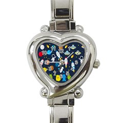 Big-set-cute-astronauts-space-planets-stars-aliens-rockets-ufo-constellations-satellite-moon-rover-v Heart Italian Charm Watch by Salman4z