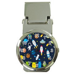 Big-set-cute-astronauts-space-planets-stars-aliens-rockets-ufo-constellations-satellite-moon-rover-v Money Clip Watches by Salman4z