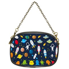 Big-set-cute-astronauts-space-planets-stars-aliens-rockets-ufo-constellations-satellite-moon-rover-v Chain Purse (one Side) by Salman4z