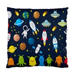 Big-set-cute-astronauts-space-planets-stars-aliens-rockets-ufo-constellations-satellite-moon-rover-v Standard Cushion Case (One Side) Front