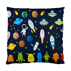 Big-set-cute-astronauts-space-planets-stars-aliens-rockets-ufo-constellations-satellite-moon-rover-v Standard Cushion Case (two Sides) by Salman4z