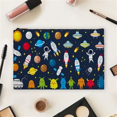 Big-set-cute-astronauts-space-planets-stars-aliens-rockets-ufo-constellations-satellite-moon-rover-v Cosmetic Bag (large) by Salman4z