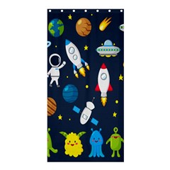 Big-set-cute-astronauts-space-planets-stars-aliens-rockets-ufo-constellations-satellite-moon-rover-v Shower Curtain 36  X 72  (stall)  by Salman4z