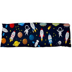 Big-set-cute-astronauts-space-planets-stars-aliens-rockets-ufo-constellations-satellite-moon-rover-v Body Pillow Case Dakimakura (two Sides) by Salman4z