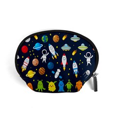 Big-set-cute-astronauts-space-planets-stars-aliens-rockets-ufo-constellations-satellite-moon-rover-v Accessory Pouch (small) by Salman4z