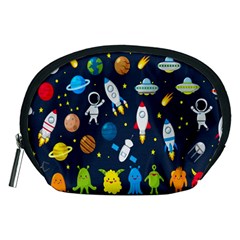 Big-set-cute-astronauts-space-planets-stars-aliens-rockets-ufo-constellations-satellite-moon-rover-v Accessory Pouch (medium) by Salman4z