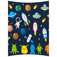 Big-set-cute-astronauts-space-planets-stars-aliens-rockets-ufo-constellations-satellite-moon-rover-v Back Support Cushion by Salman4z