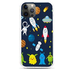 Big-set-cute-astronauts-space-planets-stars-aliens-rockets-ufo-constellations-satellite-moon-rover-v Iphone 12 Pro Max Tpu Uv Print Case by Salman4z