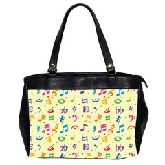 Seamless-pattern-musical-note-doodle-symbol Oversize Office Handbag (2 Sides) by Salman4z