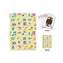 Seamless-pattern-musical-note-doodle-symbol Playing Cards Single Design (mini) by Salman4z