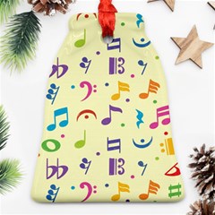 Seamless-pattern-musical-note-doodle-symbol Bell Ornament (two Sides) by Salman4z