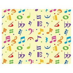 Seamless-pattern-musical-note-doodle-symbol Two Sides Premium Plush Fleece Blanket (medium) by Salman4z