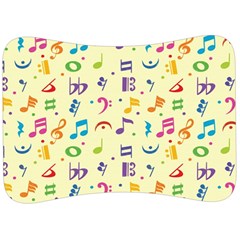 Seamless-pattern-musical-note-doodle-symbol Velour Seat Head Rest Cushion by Salman4z