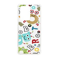 Seamless-pattern-vector-with-funny-robots-cartoon Samsung Galaxy S20 Ultra 6 9 Inch Tpu Uv Case by Salman4z