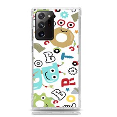 Seamless-pattern-vector-with-funny-robots-cartoon Samsung Galaxy Note 20 Ultra Tpu Uv Case by Salman4z