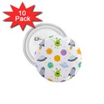 Seamless-pattern-cartoon-space-planets-isolated-white-background 1.75  Buttons (10 pack) Front