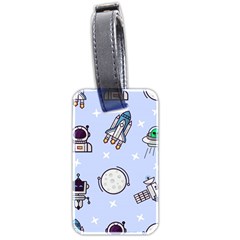 Seamless-pattern-with-space-theme Luggage Tag (two Sides) by Salman4z