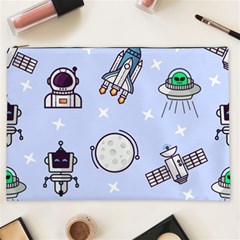 Seamless-pattern-with-space-theme Cosmetic Bag (xxl) by Salman4z